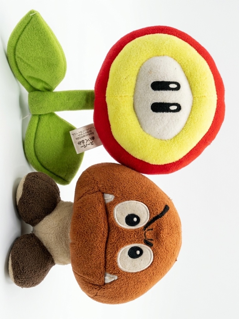 Super Mario Fire Flower Goomba Plush Lot Nintendo